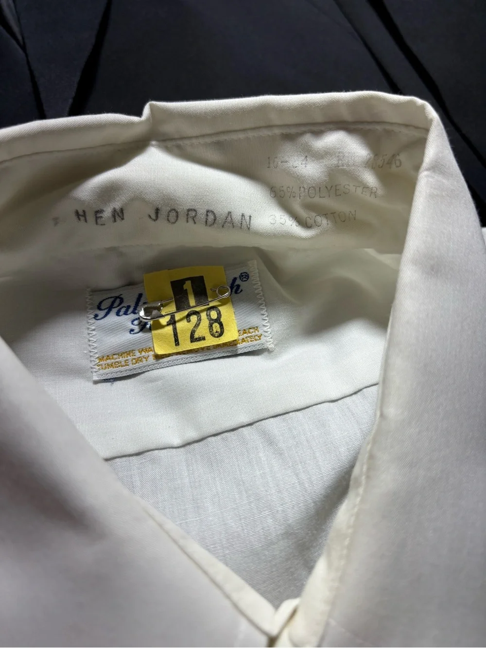 Jordan Black Jacket with White Dress Shirt